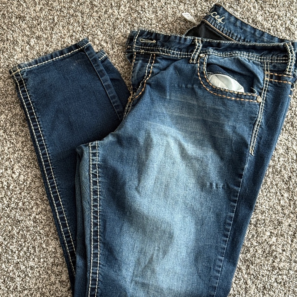 Maurices Dark Blue Skinny Jeans